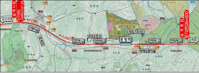 동해선 포항~삼척 철도건설 제1공구 노반건설공사 전면책임감리용역